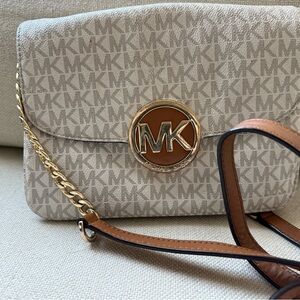 Michael Kors Cream Crossbody Bag